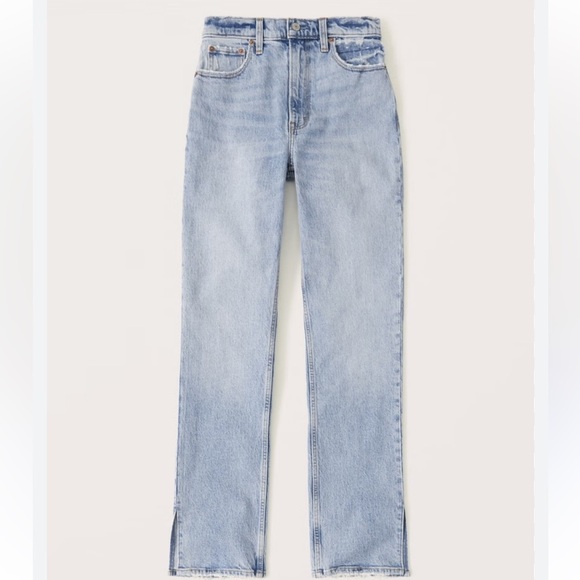 Abercrombie & Fitch Light Blue High Rise Jeans - Picture 1 of 10
